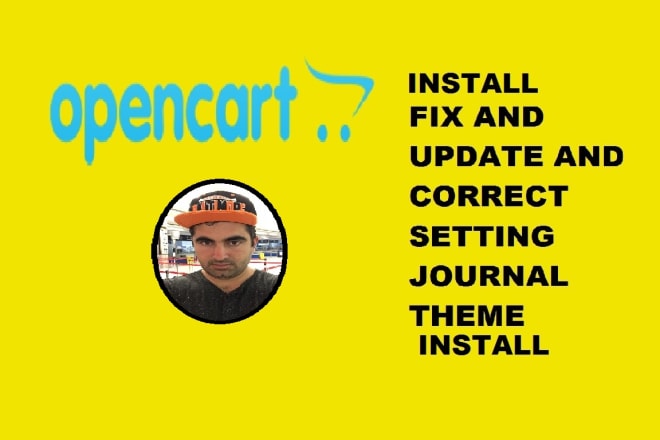 I will fix opencart errors, management and journal theme, seo