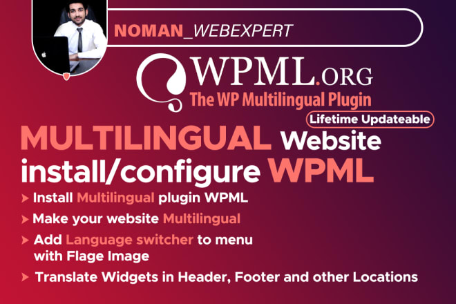 I will install wpml configure wordpress website multilingual using wpml plugin