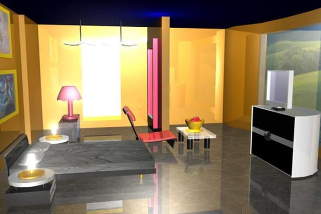 I will interior Design in maya