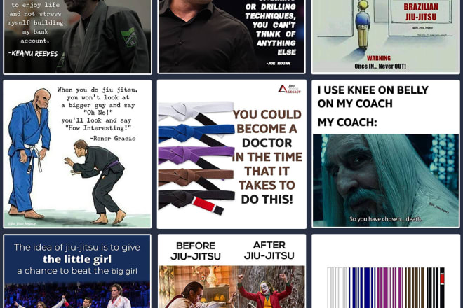 I will jiu jitsu and MMA designs