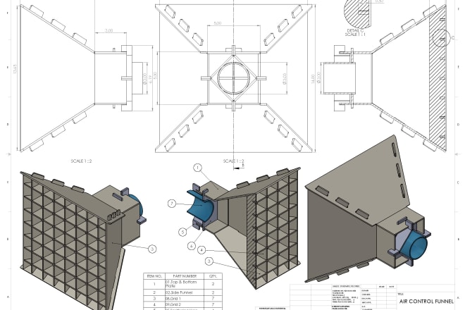 I will make 3d model and drawing for prototype and manufacturing