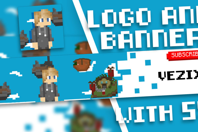 I will make a minecraft logo and banner for the youtube channel