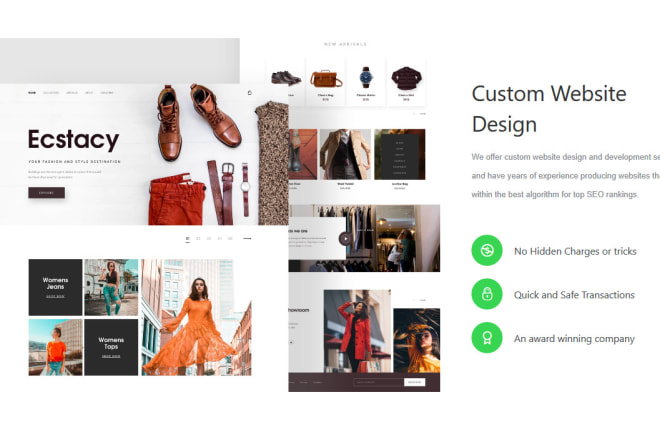 I will make a professional website, we are a NYC web agency