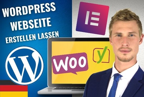 I will make a professional wordpress website in german deutsch