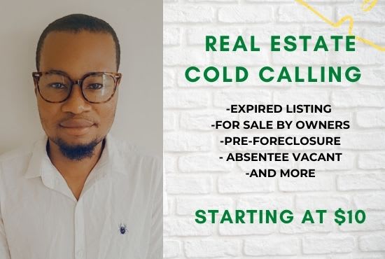 I will make accurate real estate cold calling