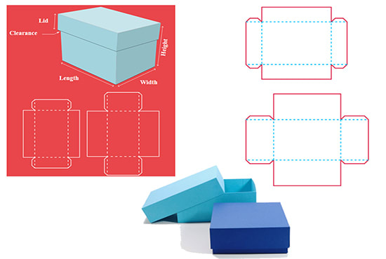 I will make custom box dieline cut line template