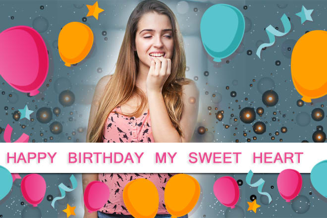 I will make customized beautiful video birthday card