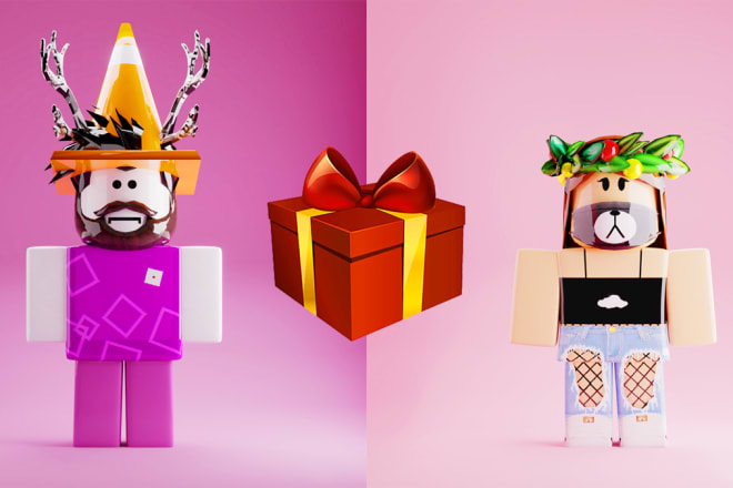 I will make cute roblox avatar gift for valentine birthday anniversary friends gf bf