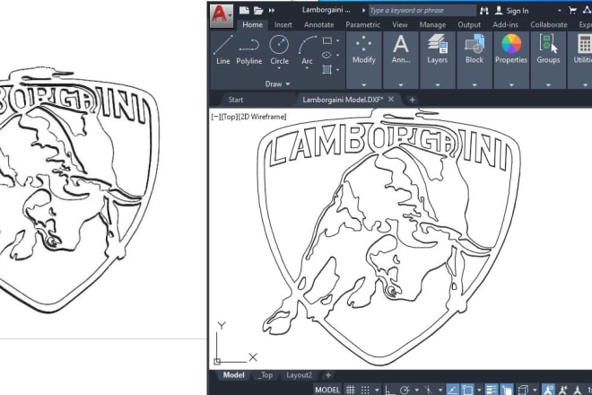 I will make dxf files for cnc laser, plasma and water jet cutting
