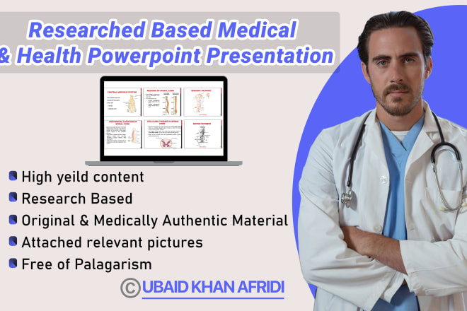 I will make engaging medical and health powerpoint presentation
