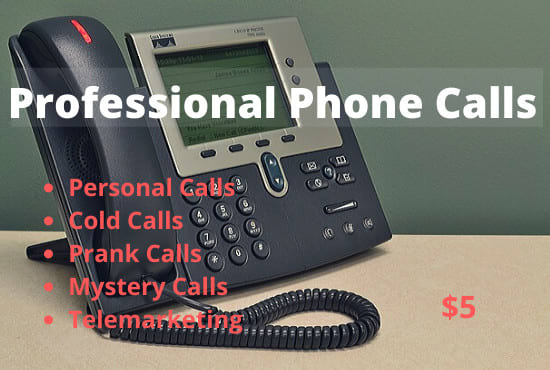 I will make professional phone calls for you