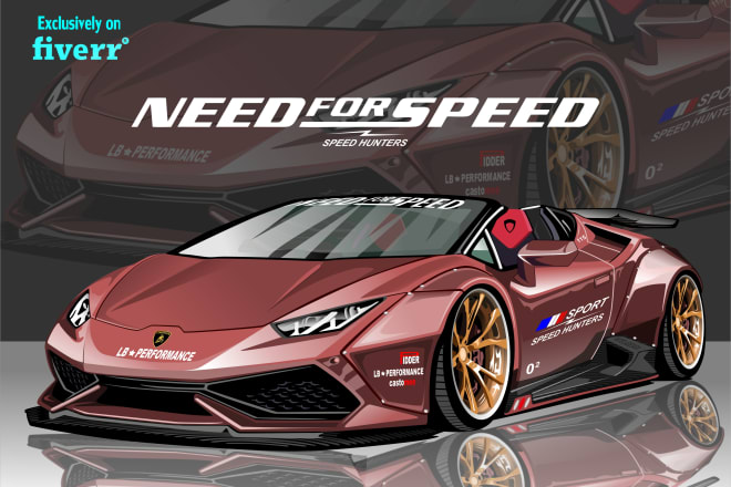 I will make vector car, car design, or illustration of your car