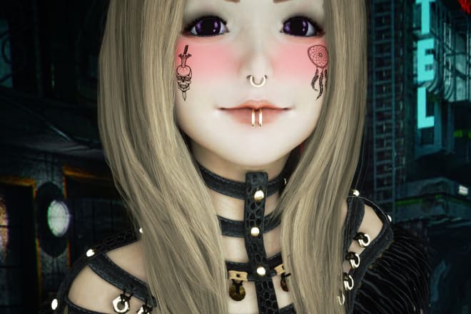 I will make you a 3d virtual influencer avatar fashion character