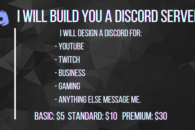 I will make you a discord server