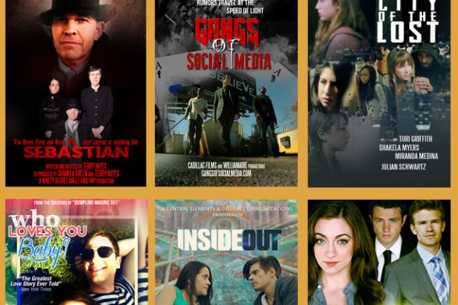 I will make you a movie poster fast with your pictures