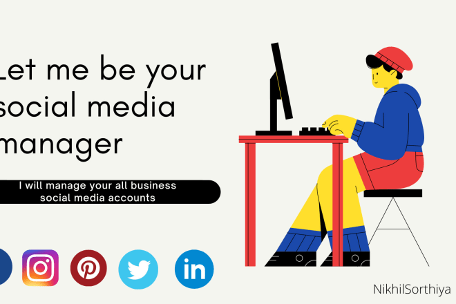 I will manage and schedule posts on your all social media business accounts