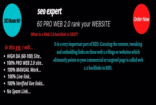 I will manually create super web 2 0 backlinks