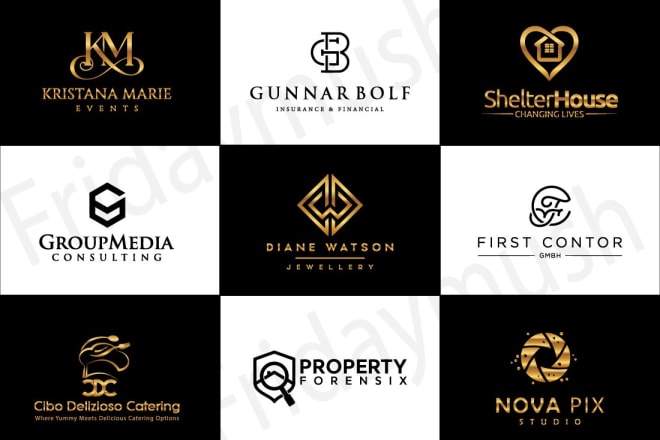 I will minimalist minimal luxury real estate business logo design