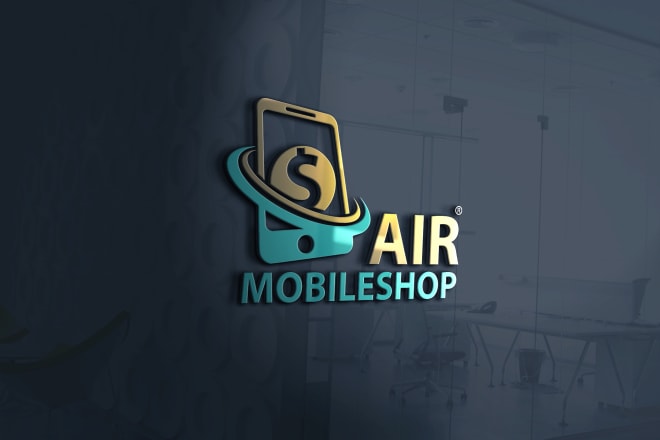 I will mobile, phone logo with business card