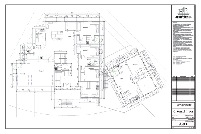 I will prepare architectural 2d cad drawings of your plan