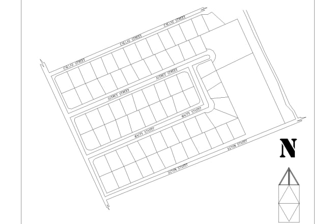 I will prepare real estate plot subdivision plan, land allocation analysis