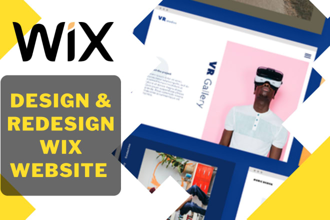 I will professionally design or redesign wix website