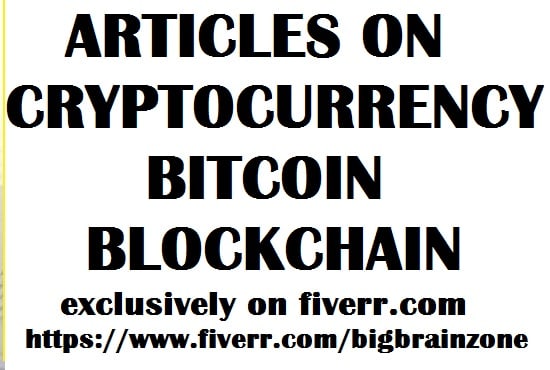 I will professionally write an article on cryptocurrency