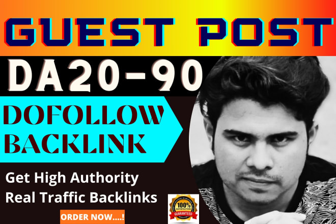I will provide premium guest posts on high da and high authority site