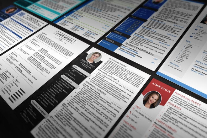 I will provide professional resume design and CV design