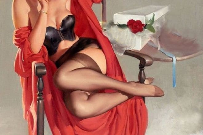 I will provide you any pin up girl illustration