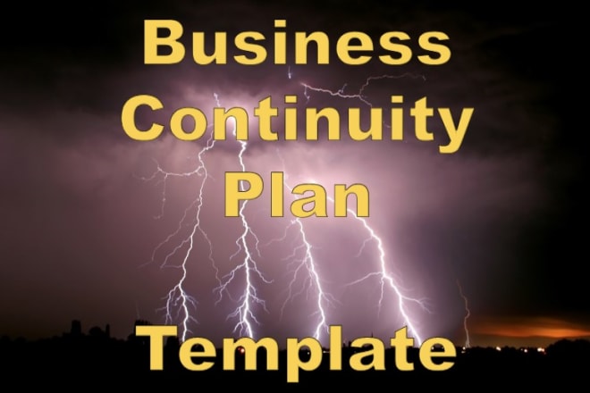 I will provide you with a business continuity plan template