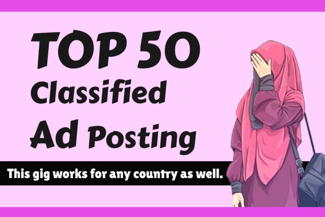 I will publish your ad in top classified ad posting sites
