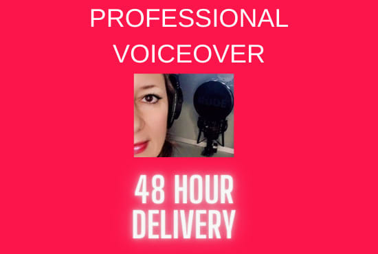 I will record a professional native american voice over in 48 hours