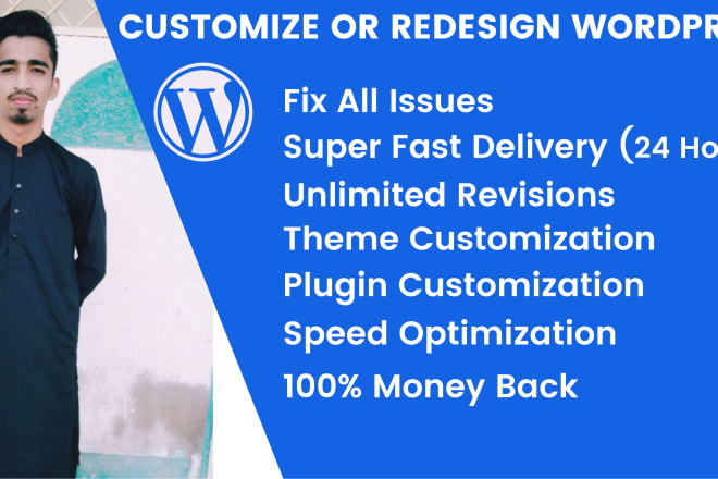 I will redesign, revamp, customize, fix css issue wordpress website