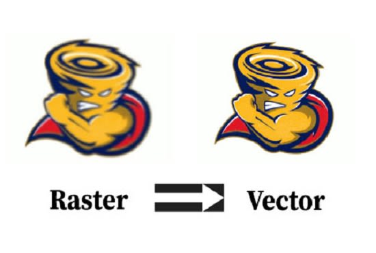I will redo, resize bitmap logo or image into HQ vectorization