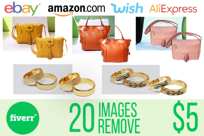 I will remove background from image for your product in photoshop