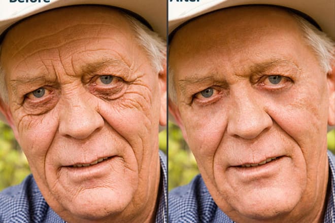 I will remove wrinkles from your picture