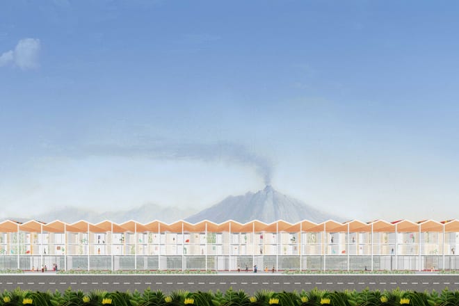 I will render architecture views using collage techniques