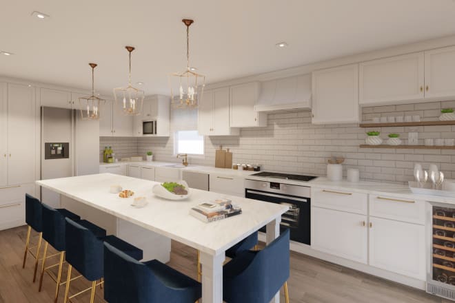 I will render in sketchup any interior design in 24 hours
