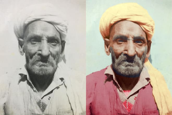 I will restore your old black n white photos in coloured photos