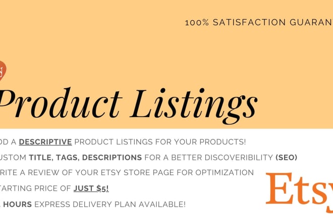 I will review your etsy store and write SEO product descriptions