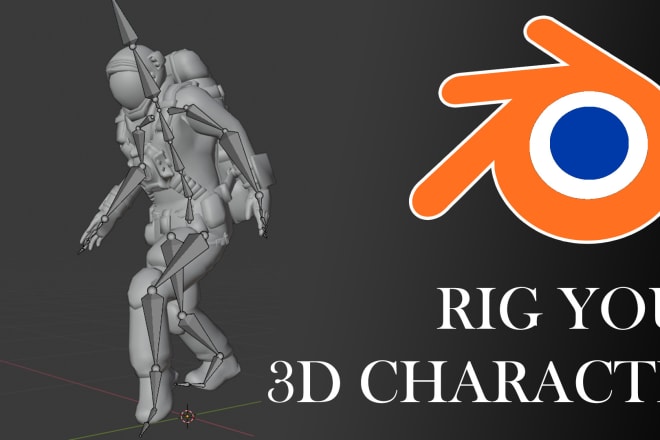 I will rig your blender model