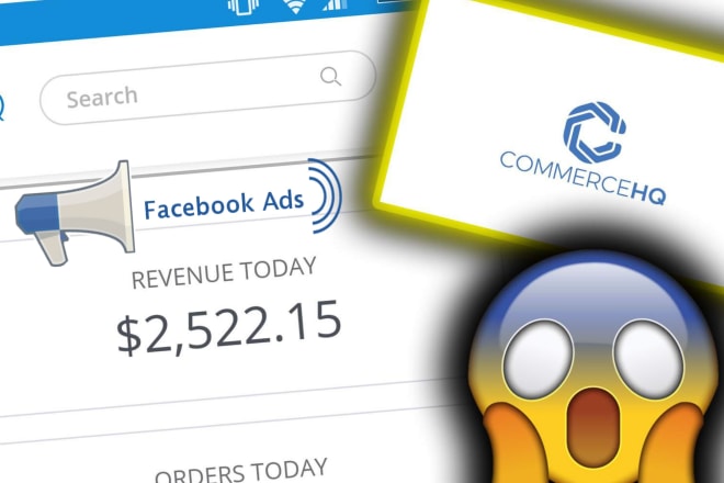 I will run ROI sales commercehq facebook ads