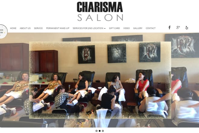 I will salon spa website development