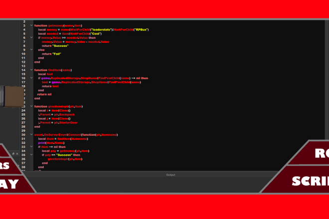I will script anything you need in roblox studio