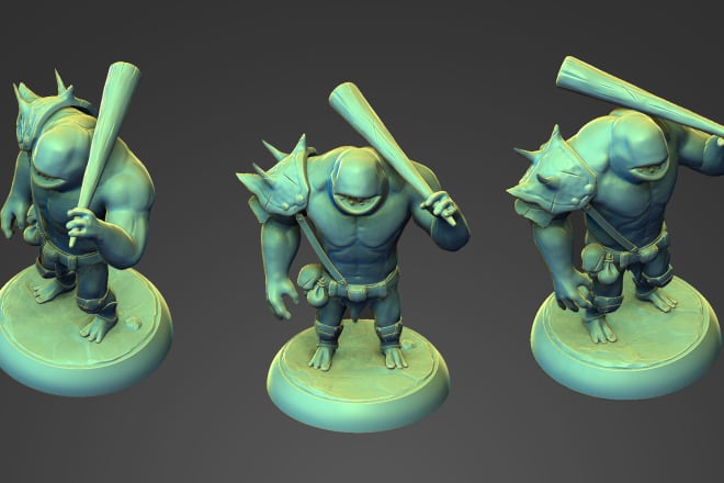 I will sculpt 3d model miniatures for 3d printing