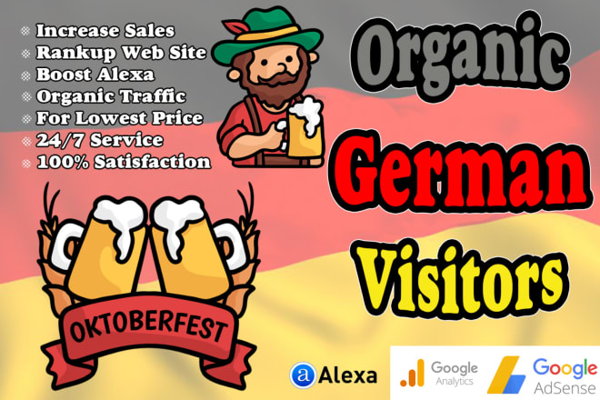 I will send organic german targeted web traffic