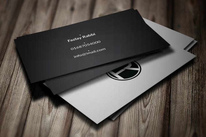I will simple business card design