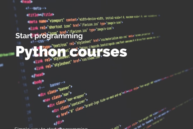 I will teach you python programming