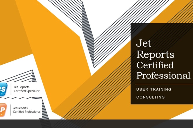 I will train your jet reports designers